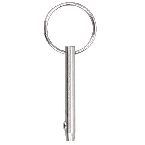 Stainless Steel Quick Release Pins for Marine Bimini Top 4 Pack - 0.25 Inch Diameter