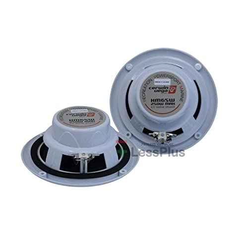 Cerwin Vega XM65W 6.5" 120W 2-Way Coaxial Speakers Marine Grade White (Pair)