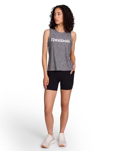 Women's Reebok Odyssey Highrise Compression Shorts - 5 Inch Inseam Medium Black