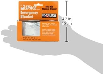 Outdoors The Original Space Brand Emergency Survival Blanket, Silver, 3oz. 56" X 84"