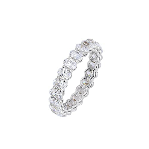 Rhodium Plated 14K Gold Plated Cubic Zirconia Stackable Statement Ring - Variation of THIS listing