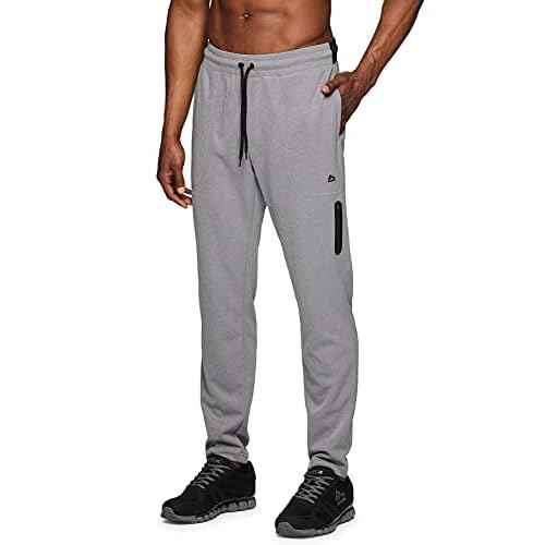 RBX Active Men's Athletic Performance Quick Dry Breathable Tapered Jogger Sweatpant with Pockets