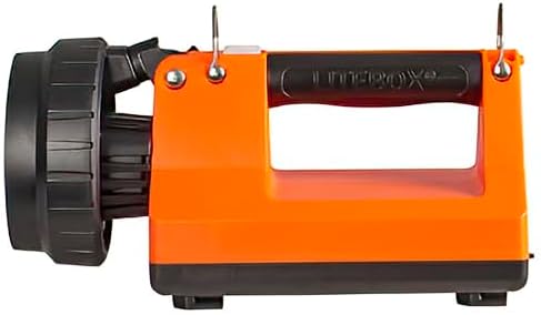 Streamlight 45807 E-Flood LiteBox 615-Lumen Rechargeable Flood Beam Lantern with Power Failure Lighting System, AC/DC Charging, Heavy Duty Shoulder Strap, and Mounting Rack, Orange