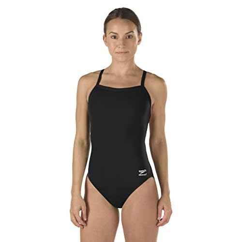 Speedo Women's Swimsuit One Piece Endurance+ Flyback Solid Adult Team Colors