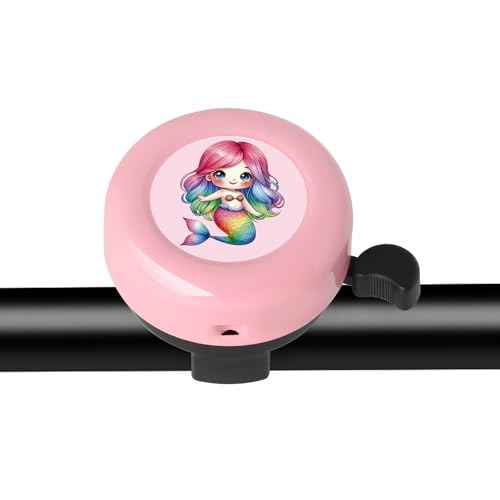 Kids Bike Bell for Little Girls, Pink Handlebar Ring Bell for Toddlers, Universal Bicycle Bell for Scooter, Tricycle, Balance Bike