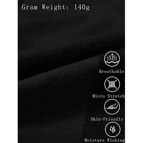 MoFiz Women's Lightweight Hiking Cargo Pants Outdoor Quick Dry Casual Travel Sweatpants Joggers Elastic Waist Button Pockets