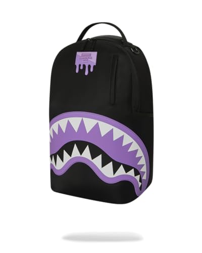 Sprayground Shark Central Purple Backpack with Laptop & Organizer