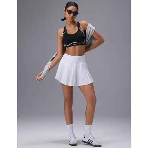 baleaf Freeleaf Broadway Womens High Impact Sports Bra, Wirefree Padded Spaghetti Strap Dance Yoga Workout Bra
