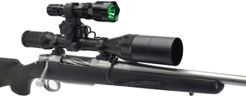 Cyclops Hunting Varmint Light Kit Rechargeable 250 Lumen Green Led Flashlight witn Multiple Mounting Options, No Case