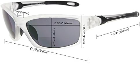 Eyekepper TR90 Frame Bifocal Sports Sunglasses Baseball Running Fishing Driving Golf Softball Hiking Sunshine Readers
