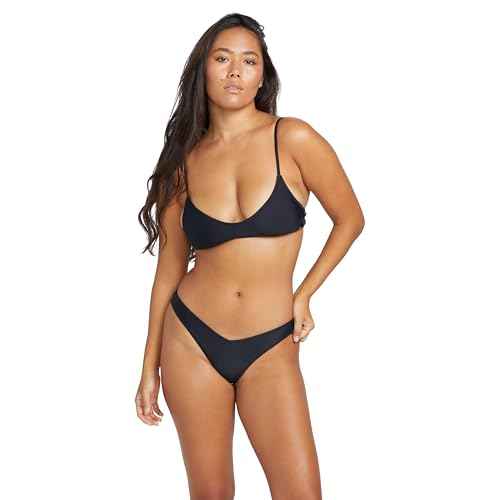 Volcom Womens Crop Bikini Top ? Seamless Swim Top with Cropped Fit, Adjustable Straps, and Removable Cups