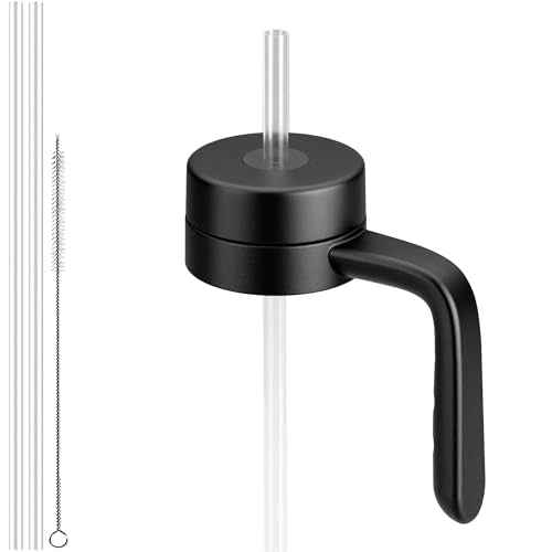 Replacement Lid for Hydroflask Wide Mouth Water Bottle, Top Lids with Straw for Hydro Flask Accessories, Top Sport Bottle Handle Cap for Hydroflask 12 16 20 32 40 64 128 oz Wide Mouth