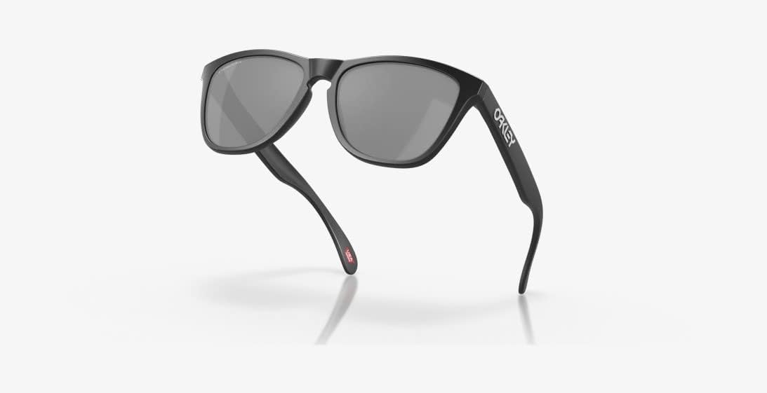 Oakley Frogskins Sunglasses Men's Polarized Lifestyle Authentic Eyewear - Matte Black/Black Iridium/One Size Fits All