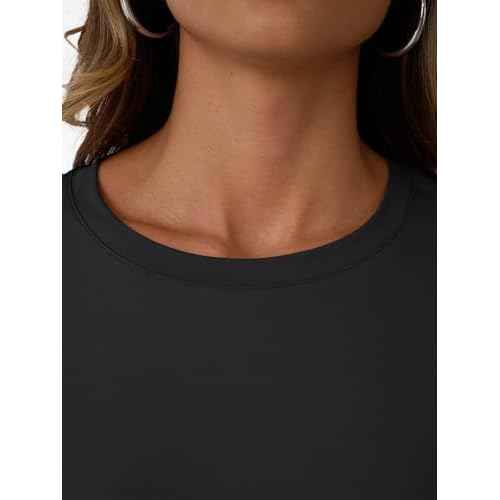 AUTOMET Women's Long Sleeve Workout Tops 2025 Fall Sports Sun Shirts Swim Hiking Gym Tshirts UPF 50+ Rash Guard UV Clothes