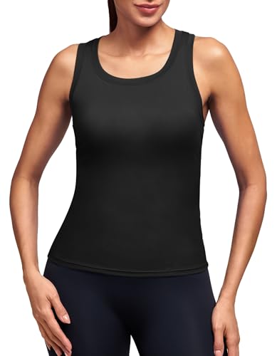 Alaroo Women's Workout Tank Top Racerback Activewear Small Black