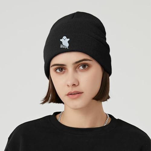 Cool Beanie Black Beanies Cozy Knit Beanie for Men Women