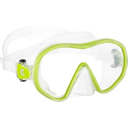 Cressi Single Lens Frameless Scuba Mask & Dry Snorkel for Snorkeling, Scuba Diving, F-Dual & Tao Dry: Designed in Italy