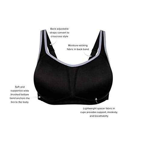 Wacoal Womens Sport Convertible Wire Free Bra