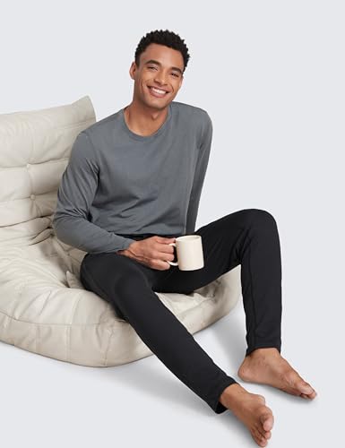 CRZ YOGA Cloud Jersey Lounge Pants 30in Black Large - Comfortable & Moisture-Wicking