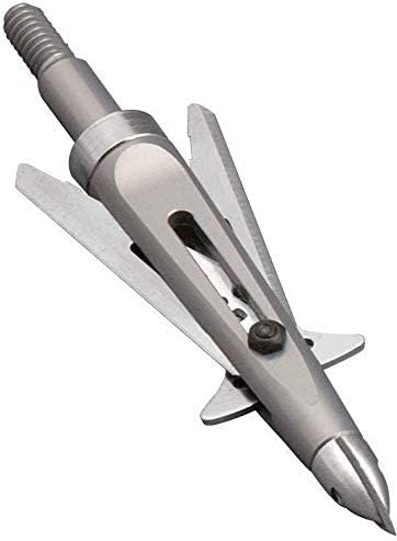 New Archery Products Killzone 2 Blade Rear-Deploying Bow Hunting Mechanical Broadheads with 2" Cutting Diameter & Spring-Clip Design - 3 Pack