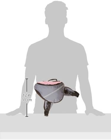 Doggles Dog Extreme Backpack, Gray/Pink, Small