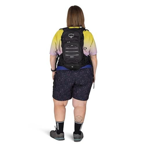 Osprey Raven 14L Women's Biking Backpack with Hydraulics Reservoir, Space Travel/Toffee Orange, Extended Fit