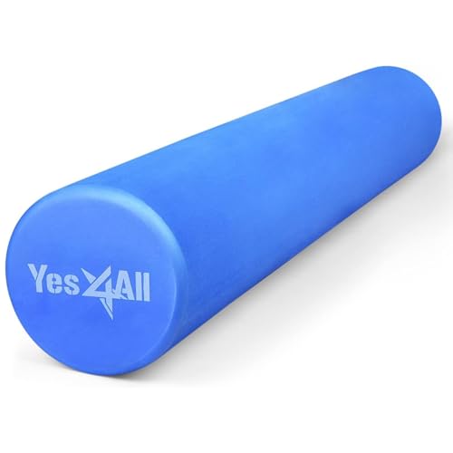 Blue Yes4All 36-Inch EVA Firm Foam Roller for Back, Yoga & Exercise