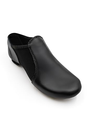 Unisex-Child E-Series EJ2C Jazz Slip-On Shoes - Black, 13 Little Kid