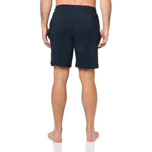 BOSS Soft Ribbed Sweat Shorts, Black Berry Blue, M