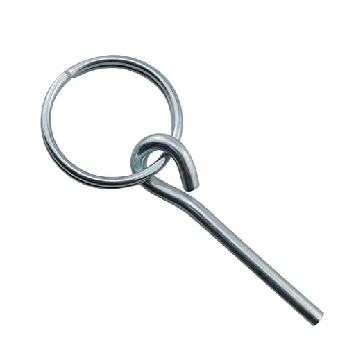 Tent Pole Rings and 2 Pins JCBIZ 4pcs Stainless Steel Rings with 2 Pins for Outdoor Camping Hiking Fishing Travel Tent Accessories