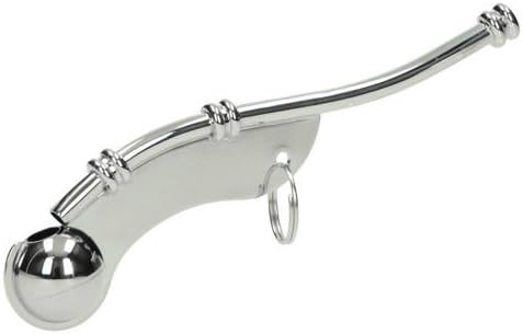 Mil-Tec Nickel-Plated Boatswain Compact Lightweight Portable Whistle for Maritime Signaling, 5 x 1 in., 0.8 oz. | Loud, Clear Signals for Communication on Ships and Boats | Emergency Deck Signaling