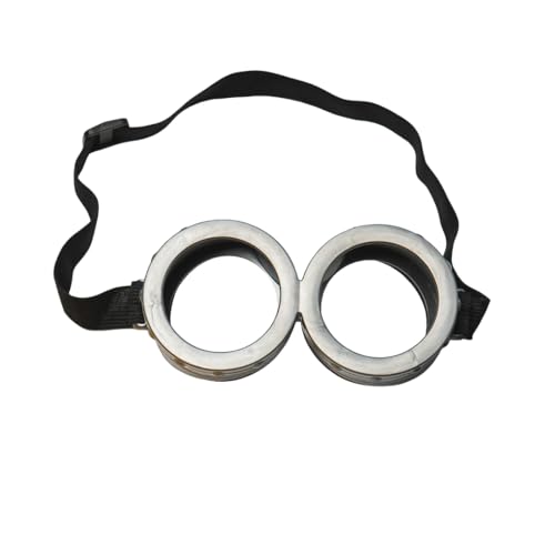 Happy Hippo Adult Costume Set, Yellow Beanie Hat, Black Gloves and Silver Goggles, Unisex