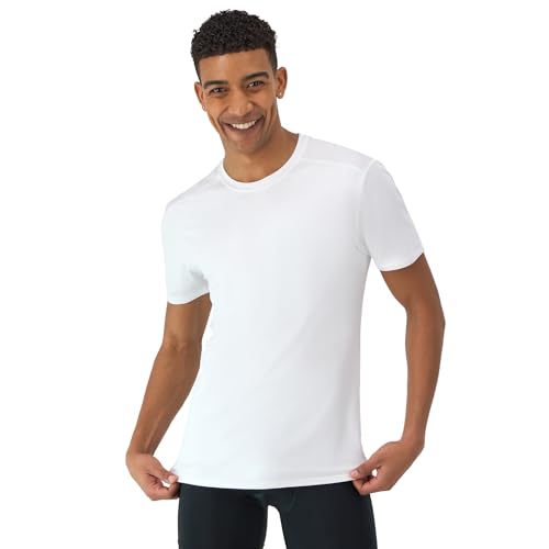 Hanes Men's Moves Mesh T-Shirt Large White Moisture-Wicking Active Tee