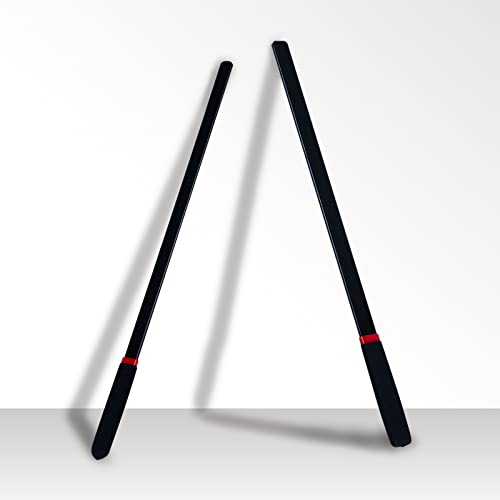 18-Inch Riding Crop Set with Non-Slip Handles - Black, 2 Pieces
