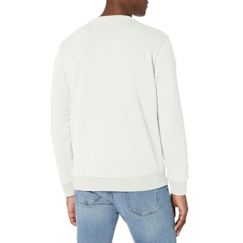 BOSS Men's Patch Logo French Terry Pullover Cotton Sweatshirt