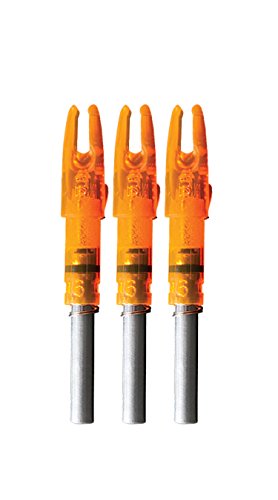 Lighted Arrow Nocks 3-Pack for Archery - Orange