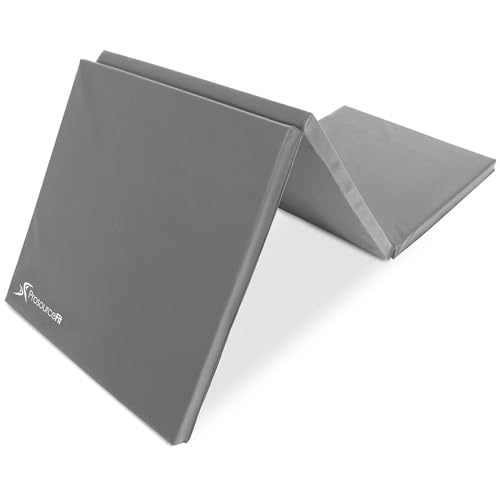 ProsourceFit Tri-Fold Folding Thick Exercise Mat 6¡¯x2¡¯ with Carrying Handles for MMA, Gymnastics Core Workouts
