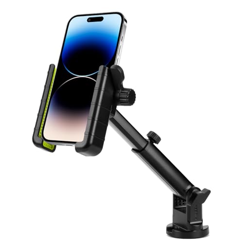 Hikeen Kayak Phone Holder, 360¡ÆAdjustable Phone Holder with Long Arm, Kayak Fishing Accessories, Kayak Phone Mount Compatible with Smartphone from 4''-7''£¨1Pack£©