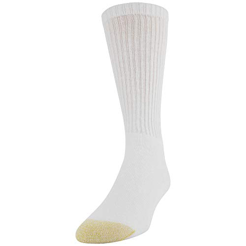 GOLDTOE Men's 656S Cotton Crew Athletic Socks, Multipairs