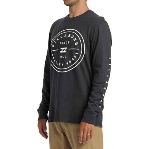 Billabong Big and Tall Long Sleeve T Shirts for Men - Cotton Graphic Tee Shirts