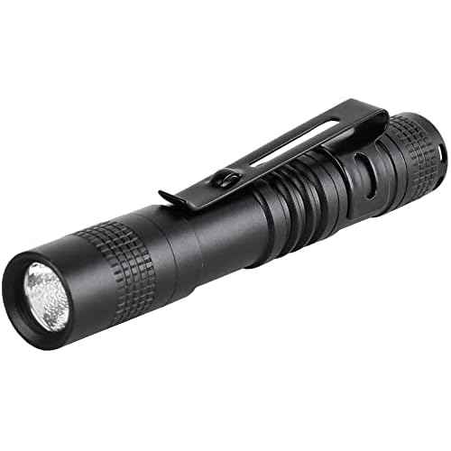 MODOAO Ultra Slim Portable 900LM Mini LED Flashlight Belt Clip Pen Light Tactical Torch 9 cm (1 Pack)