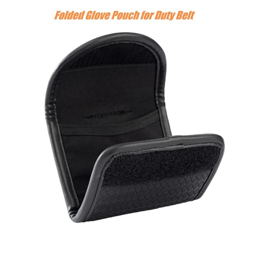 Duty Belt Glove Pouch - Basket Weave 1 Piece Latex Disposable Glove Holder for Police Firefighter EMS