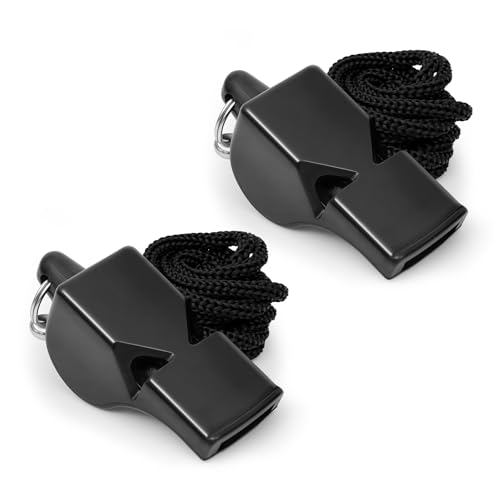 Fya 120dB Loud Coach & Referee Whistle with Lanyard – Eco-Friendly, Pealess, Durable, 2 Pack