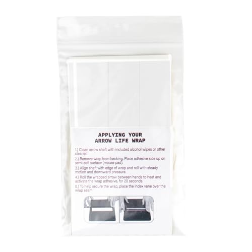 Arrow Life 4" Arrow Wraps 12 Pack White 1" Width