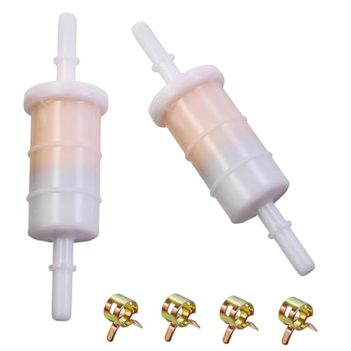 2 Pack Inline Fuel Filter for Mercury & Mariner Outboards - 20 Micron Replacement
