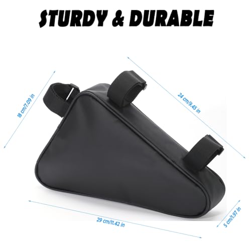 Waterproof Bike Frame Storage Bag Triangle Pouch for Mountain Road Bikes