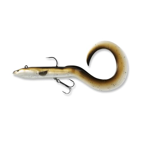 Lifelike Eel Fishing Soft Bait - Olive Brown Pearl, 8 Inch