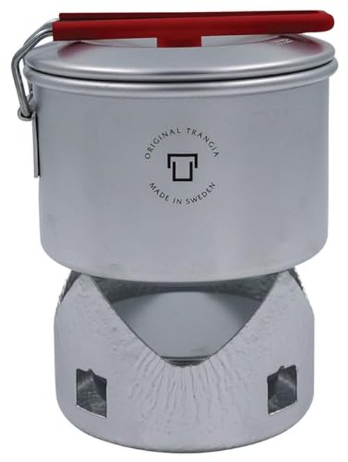 Trangia Micro Light Ultralite Compact Gel Stove | Perfect for Solo Camping | Includes T-Cup w/Lid