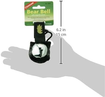 Coghlan's Magnetic Bear Bell with Silencer, Silver - Hiking Safety Gear for Wildlife Alert, Adjustable Strap, Easy Magnetic Silencer, Perfect for Camping, Backpacking, and Outdoor Adventures