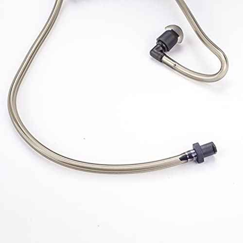 Replacement Acoustic Coil Tube for Two Way Radio Earpiece and Headset, Surgical Grade UV Resistant Acoustic Tube (Black)